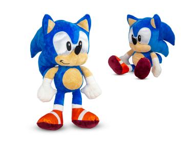 Sonic Plüschfigur – 45 cm stehend und 30 cm sitzend – Emma Trade Großhandel